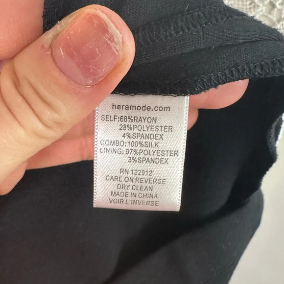 Black Mini Dress with Sparkly Sleeves Sz. S - Picture 4 of 4